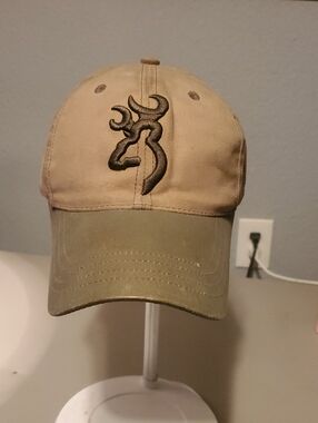 Browning Two-Tone Khaki and Olive Embroidered Logo Cap